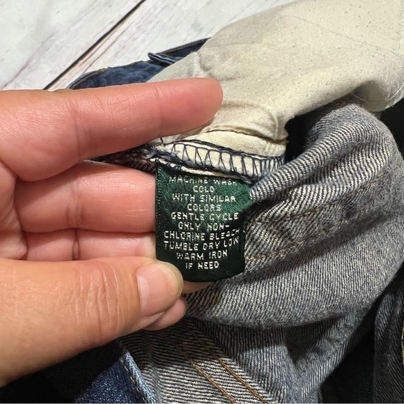 LAUREN JEANS CO Ralph Lauren Cropped Jeans Sz 12 Hi Rise 10” Vintage 90s Y2K EUC - Picture 11 of 14